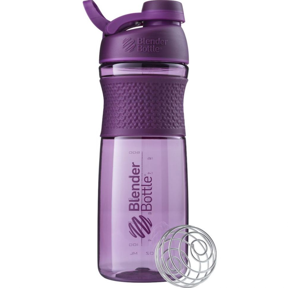 Спортивный шейкер SportMixer Twist Cap, большой, фиолетовый (сливовый) фото 1 &mdash; MT Group