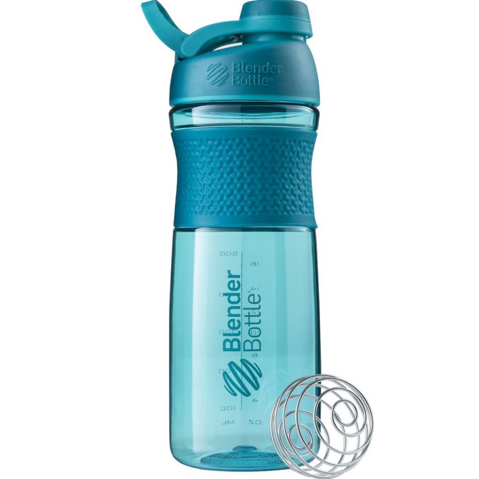 Спортивный шейкер SportMixer Twist Cap, большой, морской голубой фото 1 &mdash; MT Group