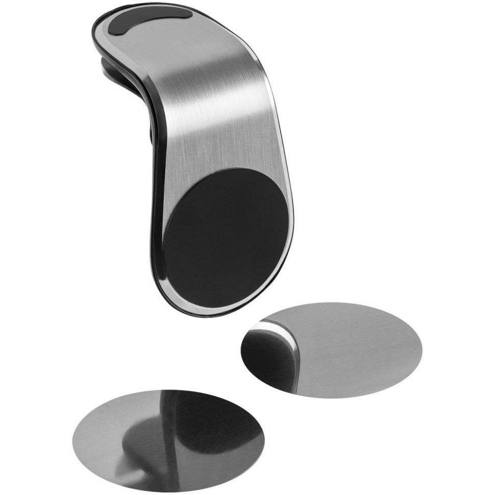 Магнитный держатель для смартфонов Pinch, серебристый фото 1 &mdash; MT Group
