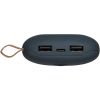 Аккумулятор с беспроводной зарядкой Pebble Wireless 9000 мАч, серо-синий фото 5 &mdash; MT Group