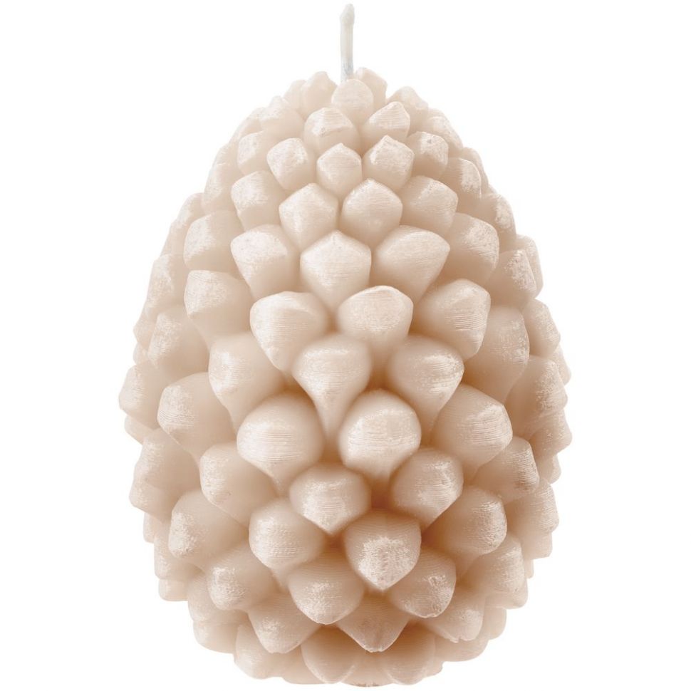 Свеча Homemate Cone, бежевая фото 1 &mdash; MT Group